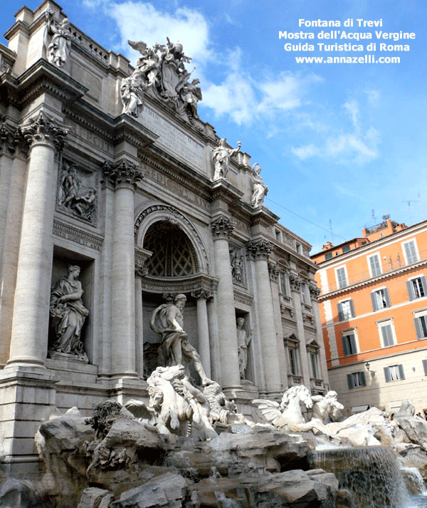 fontana di trevi fontana mostra dell'acqua vergine roma