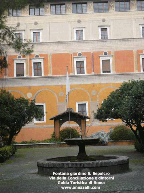 fontana palazzo dei penitenzieri via della conciliazione e dintorni roma