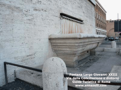 fontanella largo giovanni xxiii via della conciliazione e dintorni roma