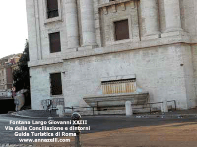 fontanella a largo giovanni xxiii via della conciliazione e dintorni roma