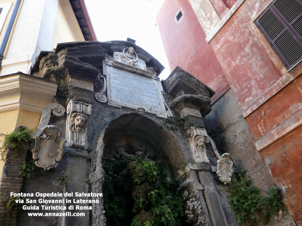 Fontana Ospedale del Salvatore, via San Giovanni in Laterano, Roma