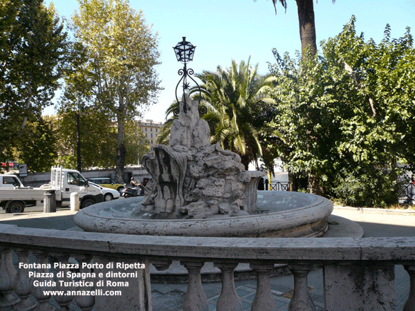 fontana piazza del porto di ripetta piazza di spagna e dintorni roma