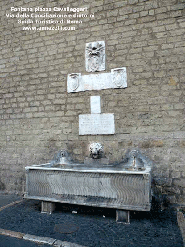 fontana porta cavalleggeri via della conciliazione e dintorni roma