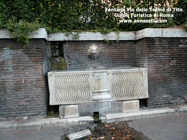 fontana via delle terme di tito roma