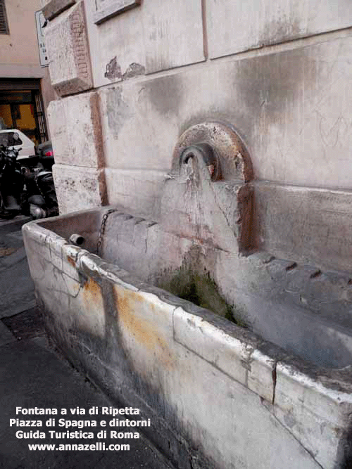fontana via ripetta piazza di spagna e dintorni roma