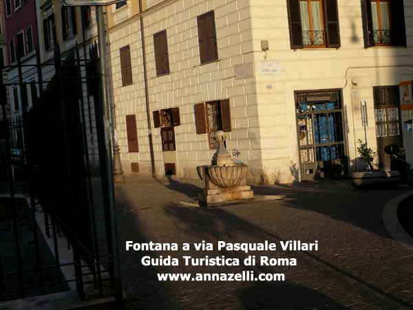 fontana via pasquale villari, roma