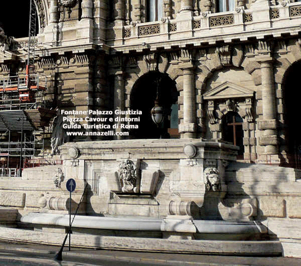 fontane palazzo giustizia lato tevere piazza cavour e dintorni roma