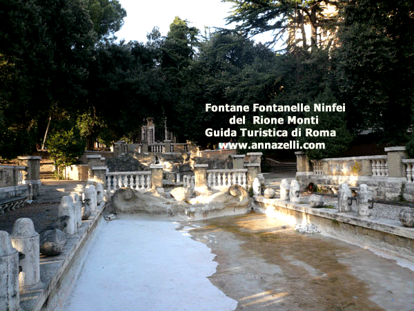 fontane fontanelle ninfei rione monti (roma)