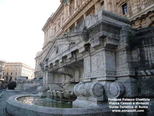 fontane di palazzo giustizia piazza cavour e dintorni roma