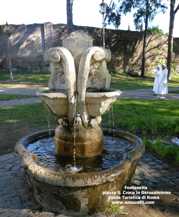 fontanella piazza santa croce in gerusalemme laterano e dintorni roma