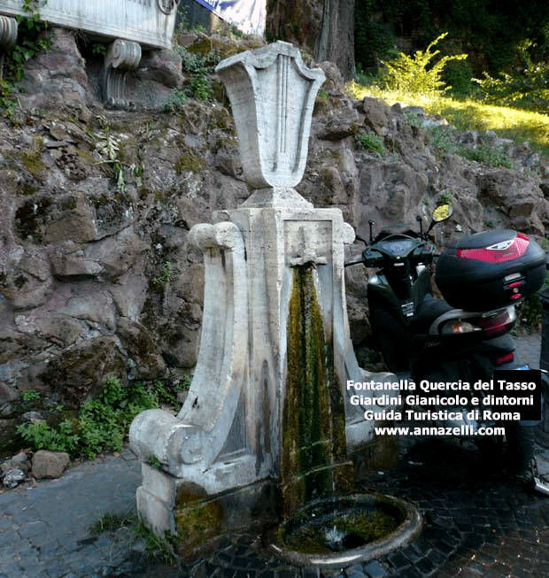 fontanella rampa quercia del tasso gianicolo roma