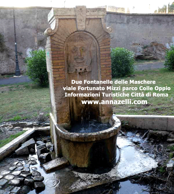 fontane delle anfore parco del colle oppio via fortunato mizzi, roma