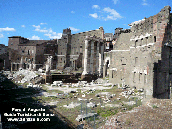 foro di augusto via dei fori imperiali roma