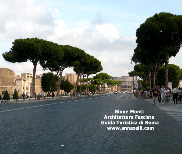 foto architettura fascista rione monti (roma)