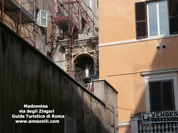 edicola sacra madonnina via degli zingari roma
