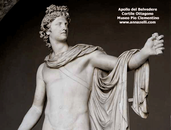 gabinetto dell'apollo del belvedere cortile ottagono musei vaticani