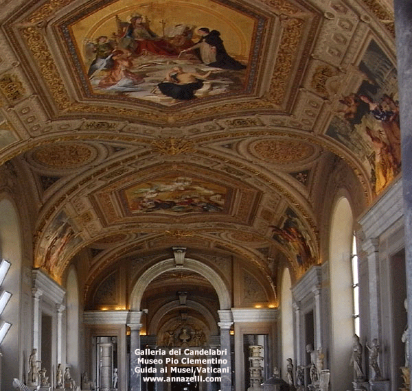 galleria dei candelabri al museo pio clementino ai musei vaticani