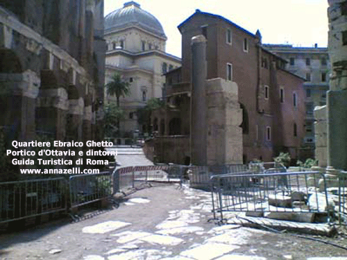 ghetto quartiere ebraico portico d'ottavia roma