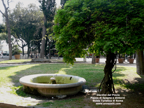 giardini del pincio piazza di spagna e dintorni roma