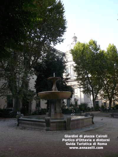 giardini di piazza cairoli zona portico d'ottavia roma