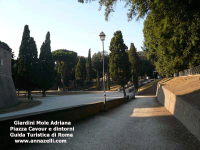 giardini della mole adriana piazza cavour e dintorni roma