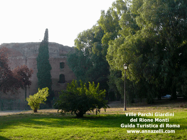giardini ville parchi del rione monti (roma)