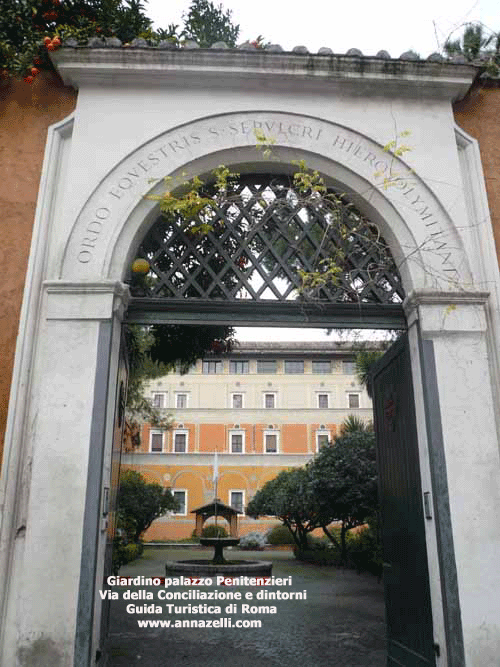 giardino palazzo dei penitenzieri via della conciliazione e dintorni roma