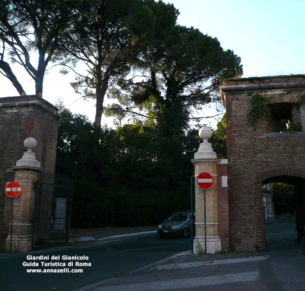i giardini del gianicolo e dintorni