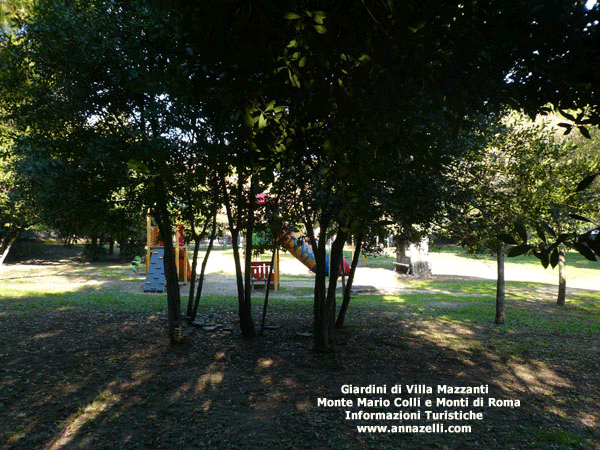giardini di villa mazzanti monte mario roma