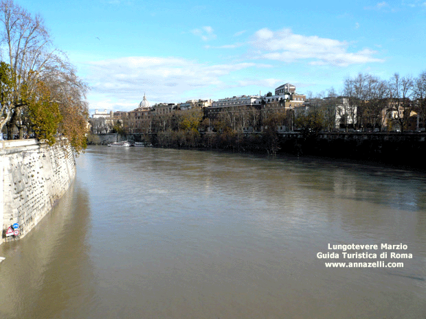 il lungotevere marzio a roma