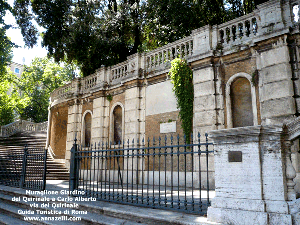 il muraglione giardino del quirinale via del quirinale roma