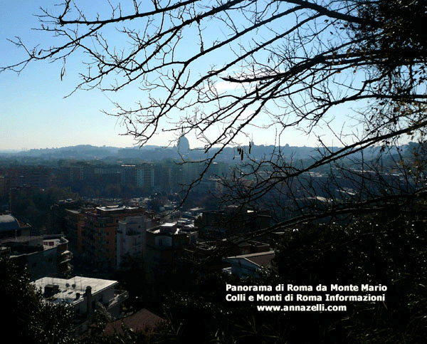 il panorama di roma da monte mario