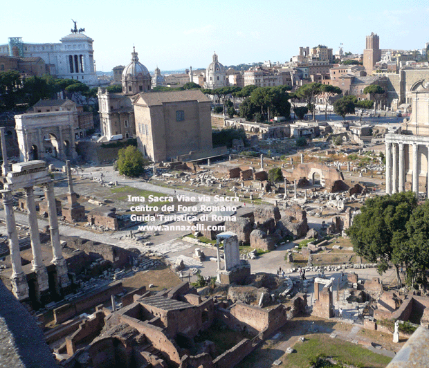 ima sacra via e via sacra zona centrale del foro romano roma