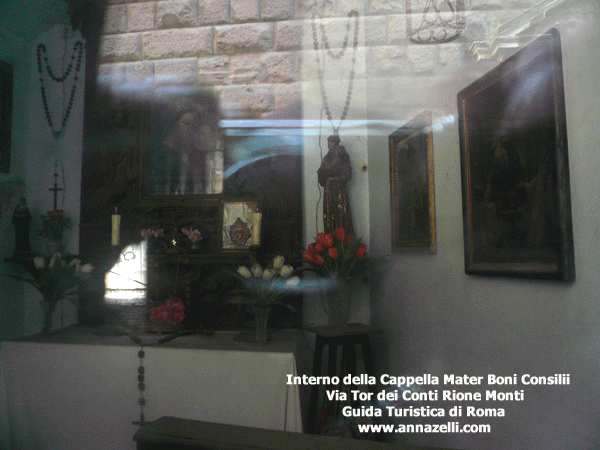 interno cappella mater boni consilii via tor dei conti roma