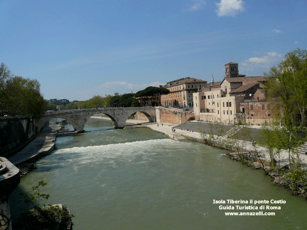 isola tiberina ponte cestio roma
