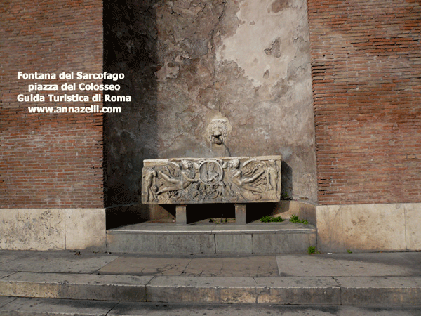 la Fontana del Sarcofago piazza del Colosseo Roma