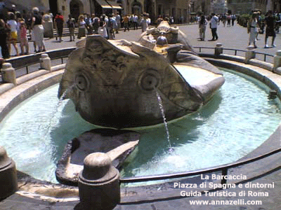 fontana della barcaccia piazza di spagna e dintorni roma