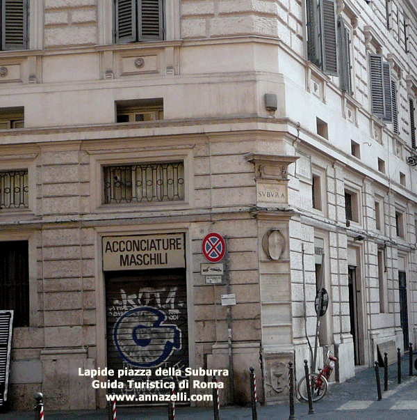 lapide a piazza della suburra roma
