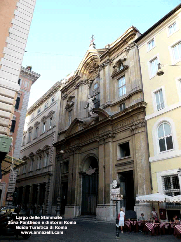 largo delle stimmate pantheon e dintorni roma