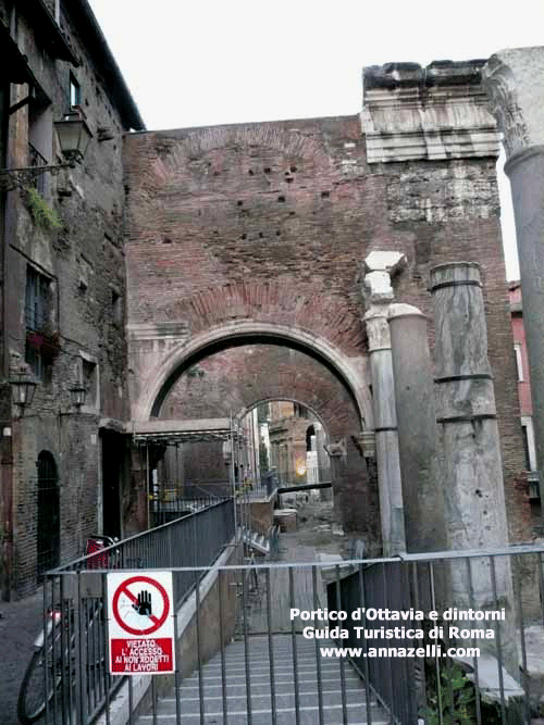 le rovine del portico dottavia roma