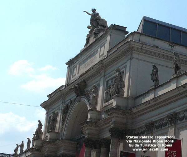 le statue palazzo esposizioni roma