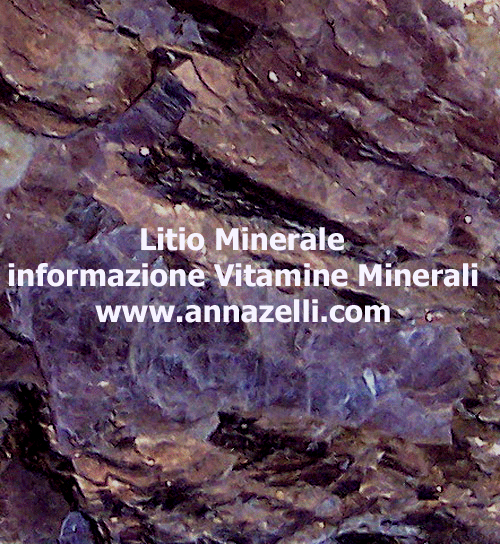LITIO, LI MINERALE TRACCIA, OLIGOELEMENTO, ERBORISTERIA