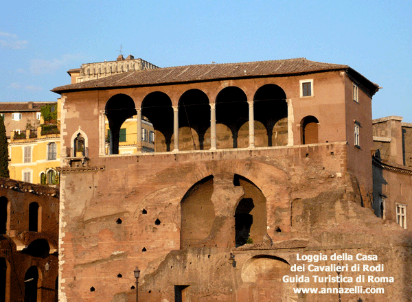 loggia della casa dei cavalieri di rodi roma