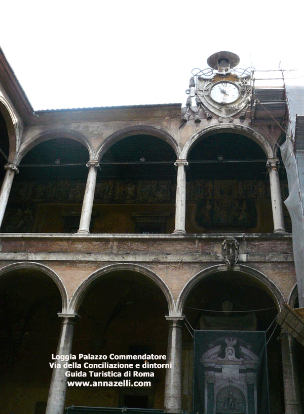 loggia palazzo del commendatore via della conciliazione e dintorni roma