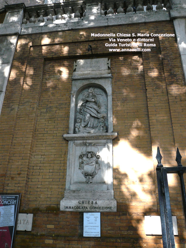 madonnella chiesa santa maria della concezione via veneto e dintorni roma