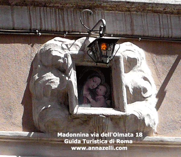 madonnina edicola sacra via dell'olmata 18, roma