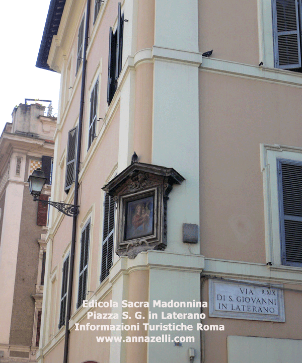 EDICOLA SACRA MADONNINA VIA SAN GIOVANNI IN LATERANO ROMA