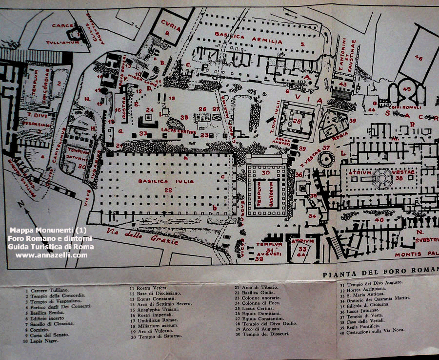 Foro Romano Mappa Monumenti Roma Foro Romano Mappa Monumenti Roma Foro Romano Mappa Monumenti Roma