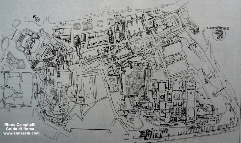 mappa rione campitelli roma