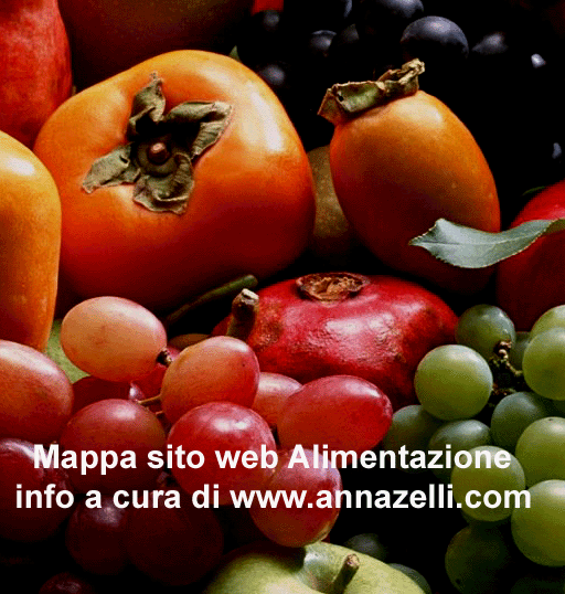 MAPPA SITO WEB ALIMENTAZIONE NATURALE, INFO A CURA DI ZELLI ANNA  www.annazelli.com